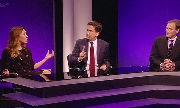 Myleene Klass and Ed Miliband on 'The Agenda'